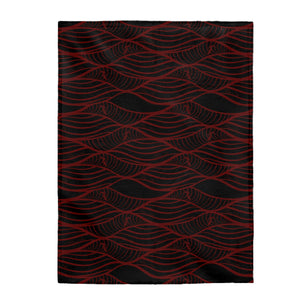 NALU Velveteen Plush Blanket (Red)