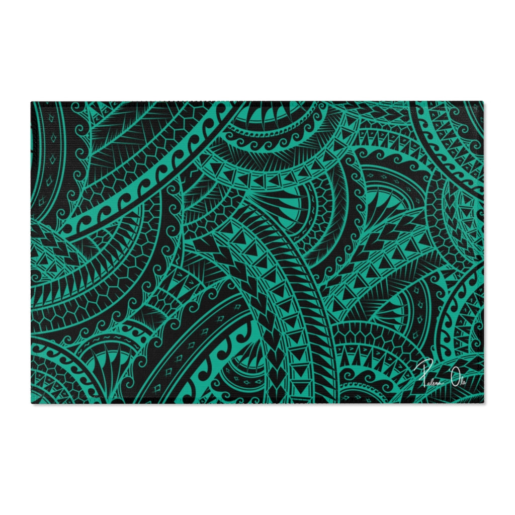 Tribal Area Rug (Teal)